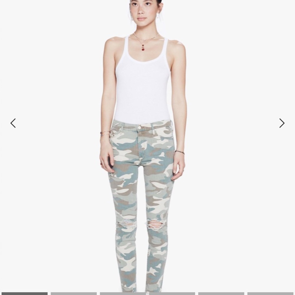 NWOT Mother Denim High Waisted Looker Ankle Fray